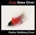 FLY - 4 GULP BASS DIVERS - ORANGE